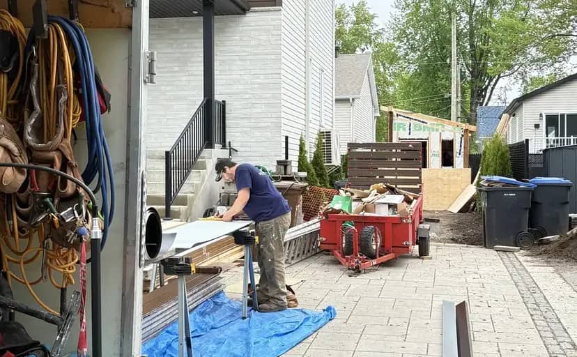 Revêtement extérieur résidentiel réalisé par Les Entreprises EJA à Montréal