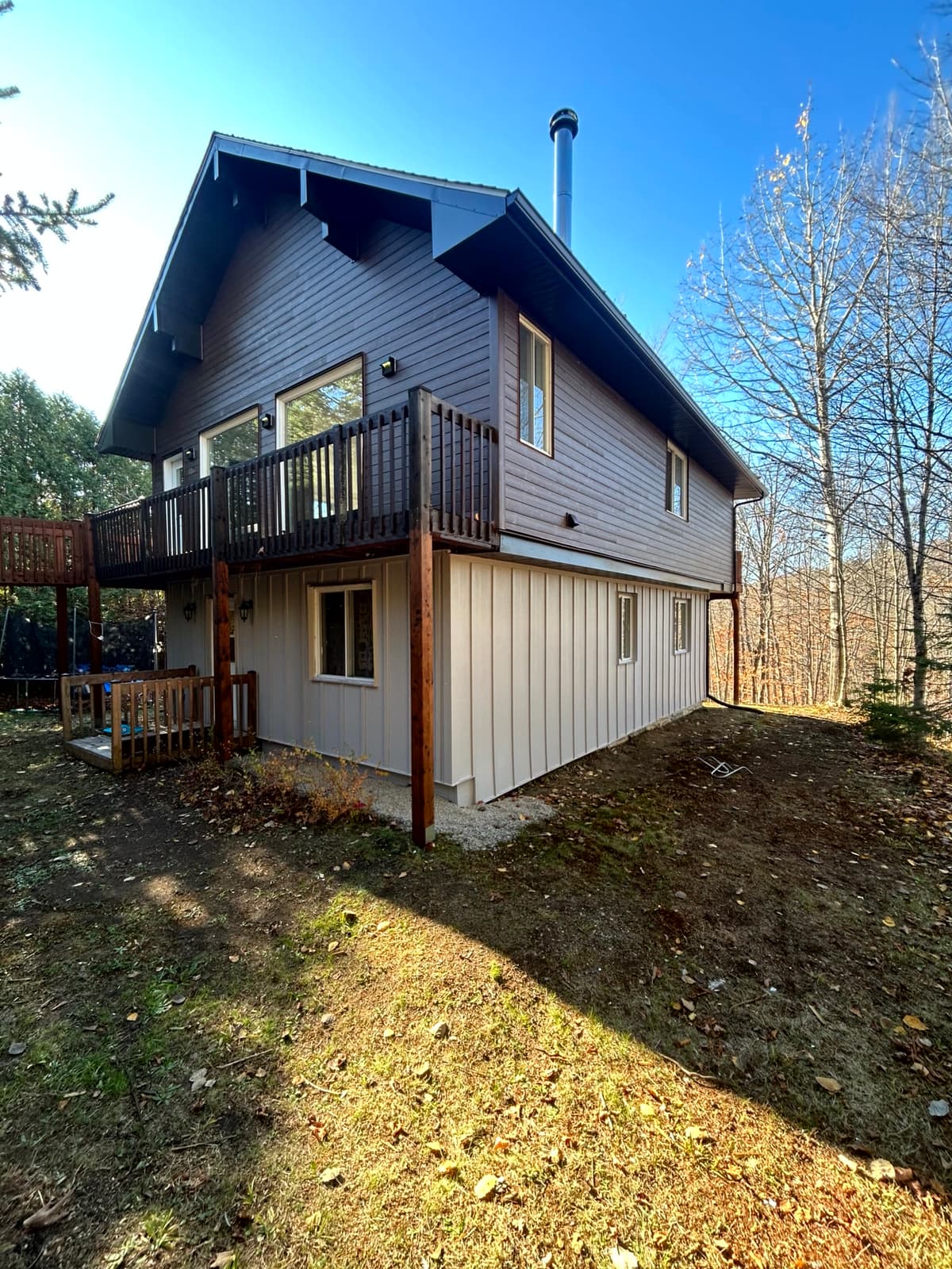 Résultat final — chalet entièrement métamorphosé
